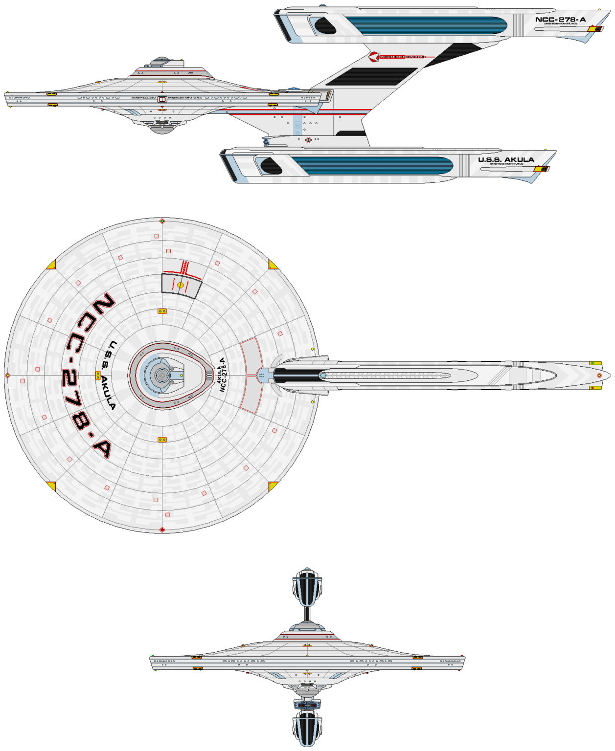 Akula II Class VIII Destroyer FASA Star Trek Starship Tactical