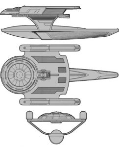 Sagan Class V Science Research Vessel – Fasa Star Trek® Starship 