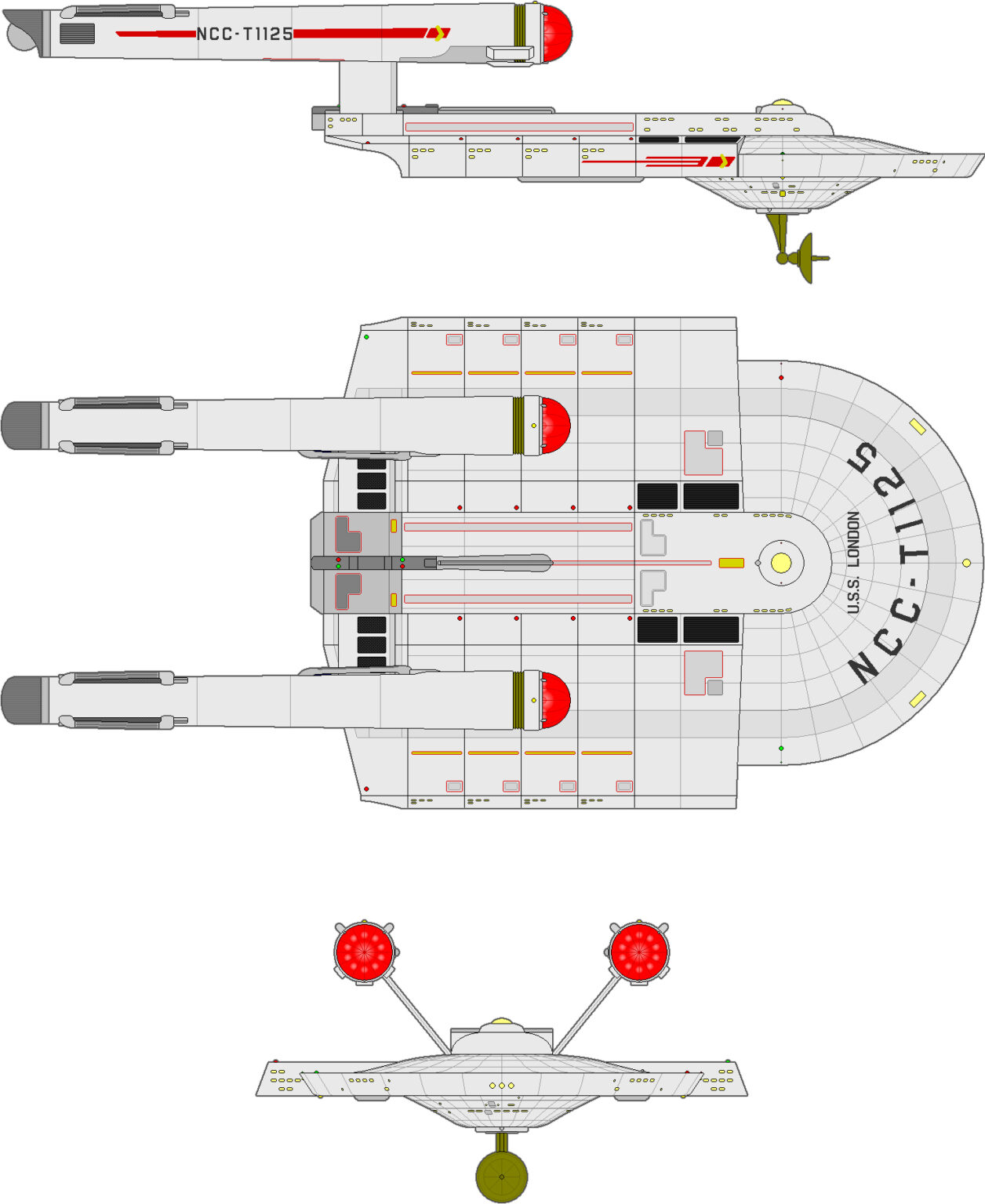 London Class IX Transport/Troop Ship – FASA Star Trek® Starship ...